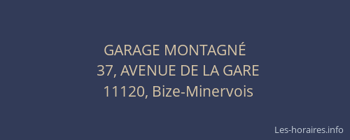 GARAGE MONTAGNÉ