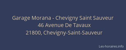 Garage Morana - Chevigny Saint Sauveur