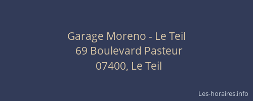 Garage Moreno - Le Teil