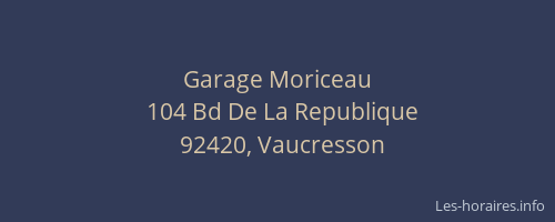 Garage Moriceau