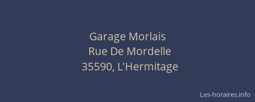 Garage Morlais
