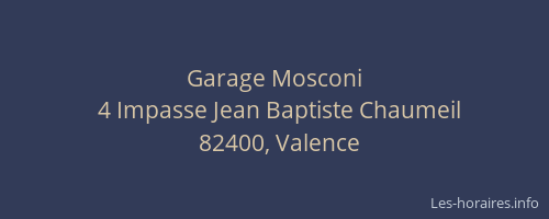Garage Mosconi