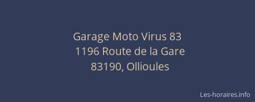 Garage Moto Virus 83