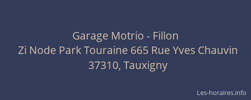 Garage Motrio - Fillon