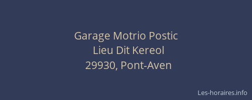 Garage Motrio Postic