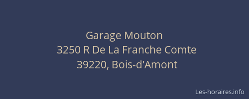 Garage Mouton