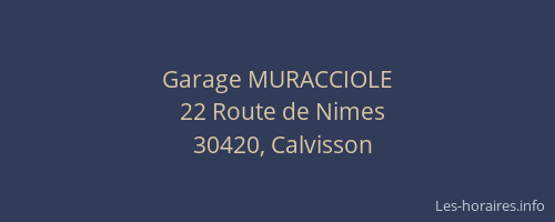 Garage MURACCIOLE