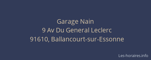 Garage Nain