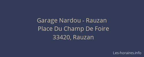 Garage Nardou - Rauzan