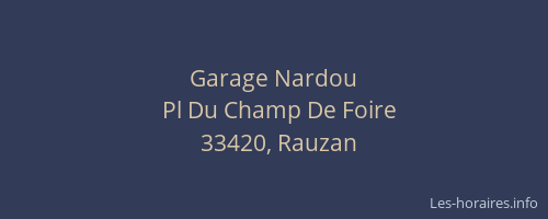 Garage Nardou