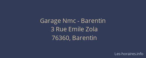 Garage Nmc - Barentin