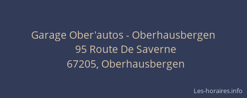 Garage Ober'autos - Oberhausbergen
