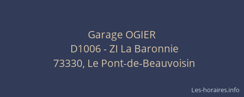 Garage OGIER