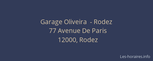 Garage Oliveira  - Rodez