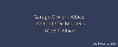 Garage Olivier - Albias