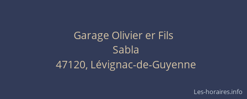 Garage Olivier er Fils
