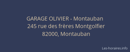 GARAGE OLIVIER - Montauban