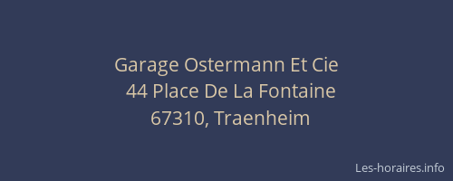 Garage Ostermann Et Cie
