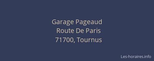 Garage Pageaud