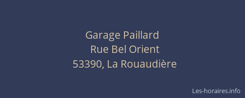 Garage Paillard