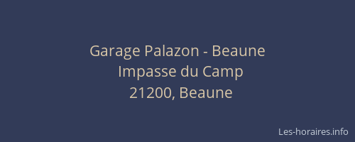 Garage Palazon - Beaune