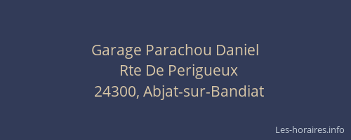 Garage Parachou Daniel