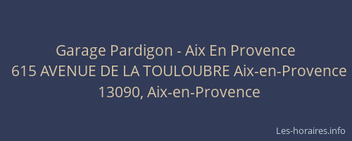 Garage Pardigon - Aix En Provence