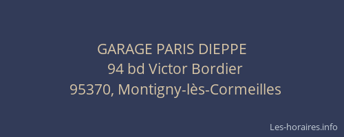 GARAGE PARIS DIEPPE
