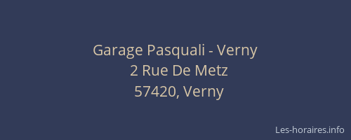 Garage Pasquali - Verny