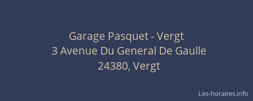 Garage Pasquet - Vergt