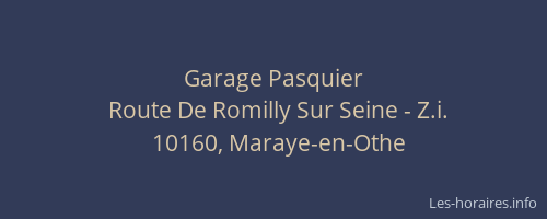 Garage Pasquier