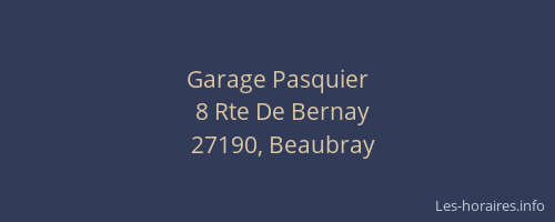 Garage Pasquier