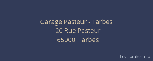 Garage Pasteur - Tarbes