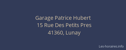Garage Patrice Hubert