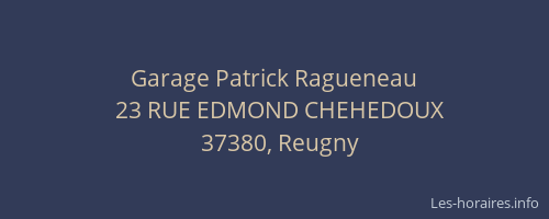 Garage Patrick Ragueneau