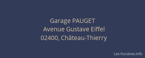Garage PAUGET