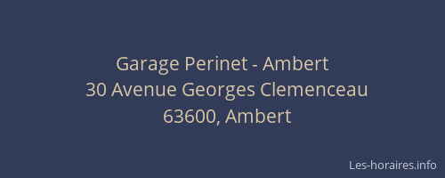 Garage Perinet - Ambert