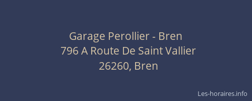 Garage Perollier - Bren