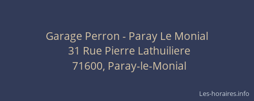 Garage Perron - Paray Le Monial