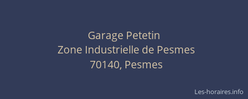 Garage Petetin