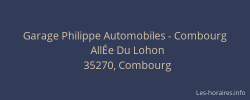 Garage Philippe Automobiles - Combourg