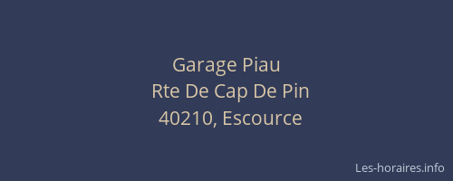 Garage Piau