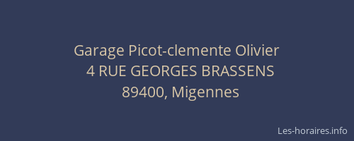 Garage Picot-clemente Olivier