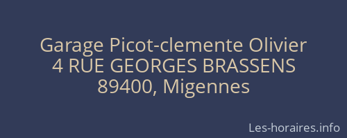Garage Picot-clemente Olivier
