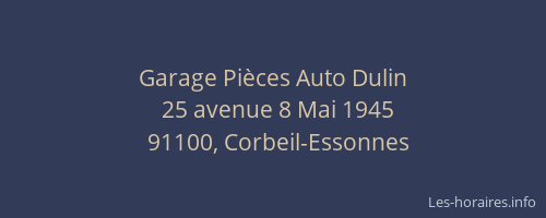 Garage Pièces Auto Dulin
