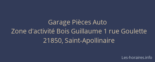 Garage Pi&egrave;ces Auto