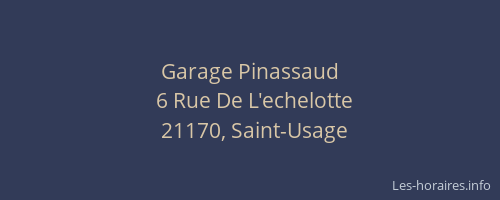 Garage Pinassaud