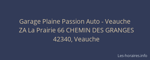 Garage Plaine Passion Auto - Veauche