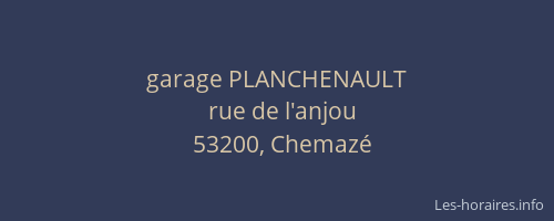 garage PLANCHENAULT
