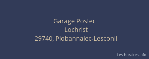 Garage Postec